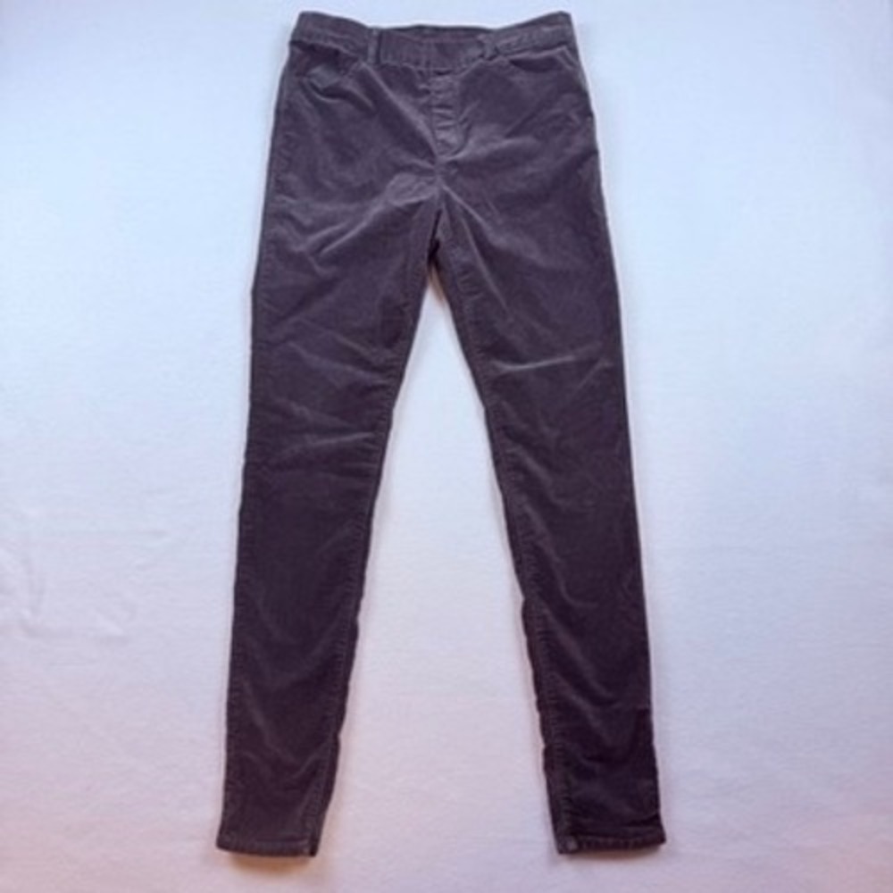 Uniqlo Heattech Velour Leggings Pants Women Medium Gray Thermal Gorpcore Cozy